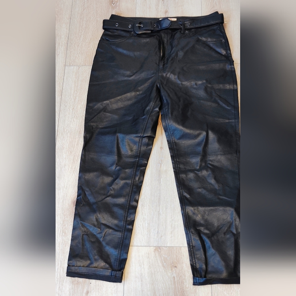 Free People We The Free high waisted faux leather pants